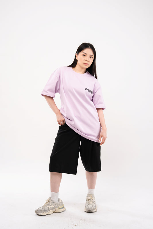 Drop Shoulder Oversized T-shirt Mauve