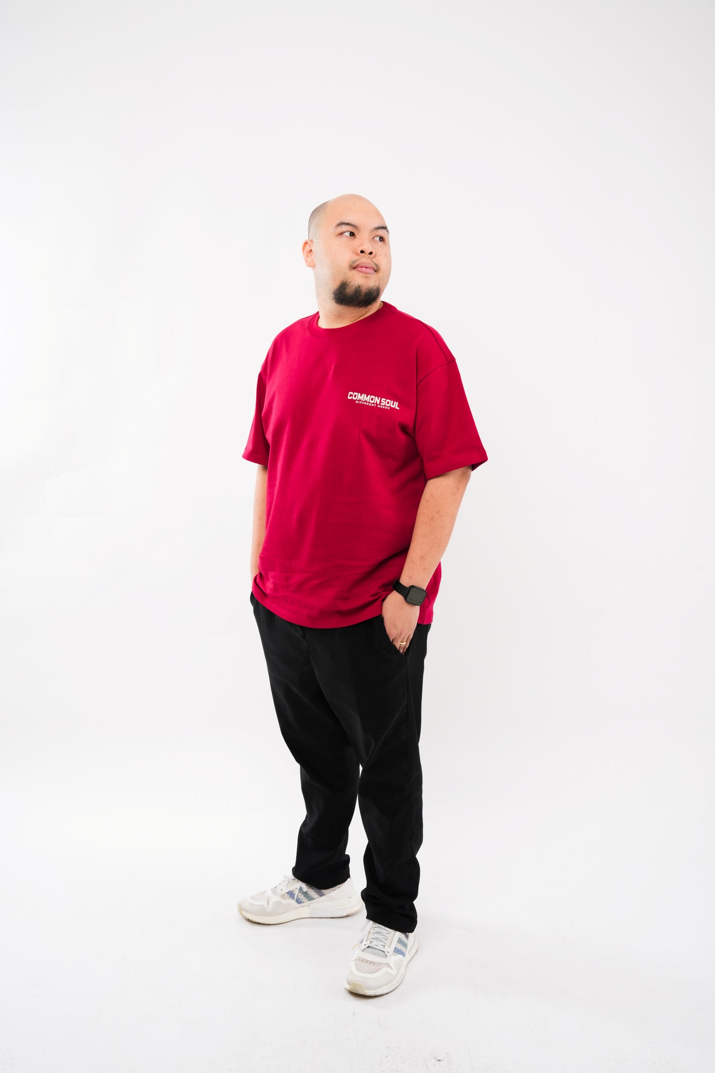 Drop Shoulder Oversized T-shirt Wine Rush