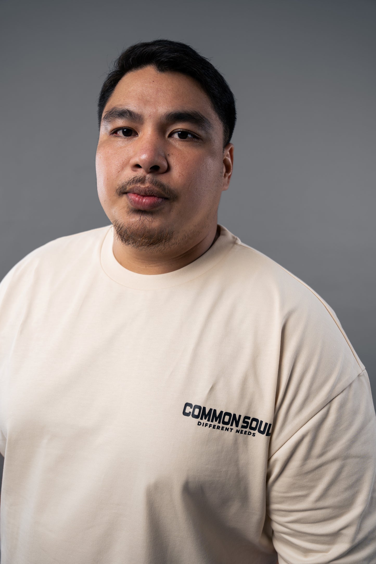 Drop Shoulder Oversized T-shirt Oatmeal