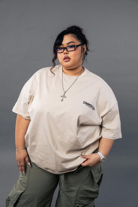 Drop Shoulder Oversized T-shirt Neutral