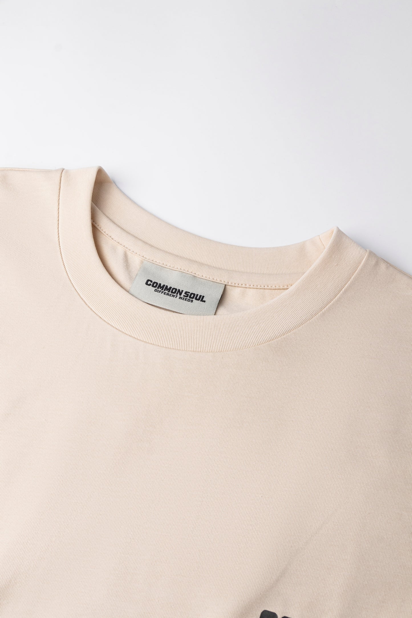 Drop Shoulder Oversized T-shirt Oatmeal