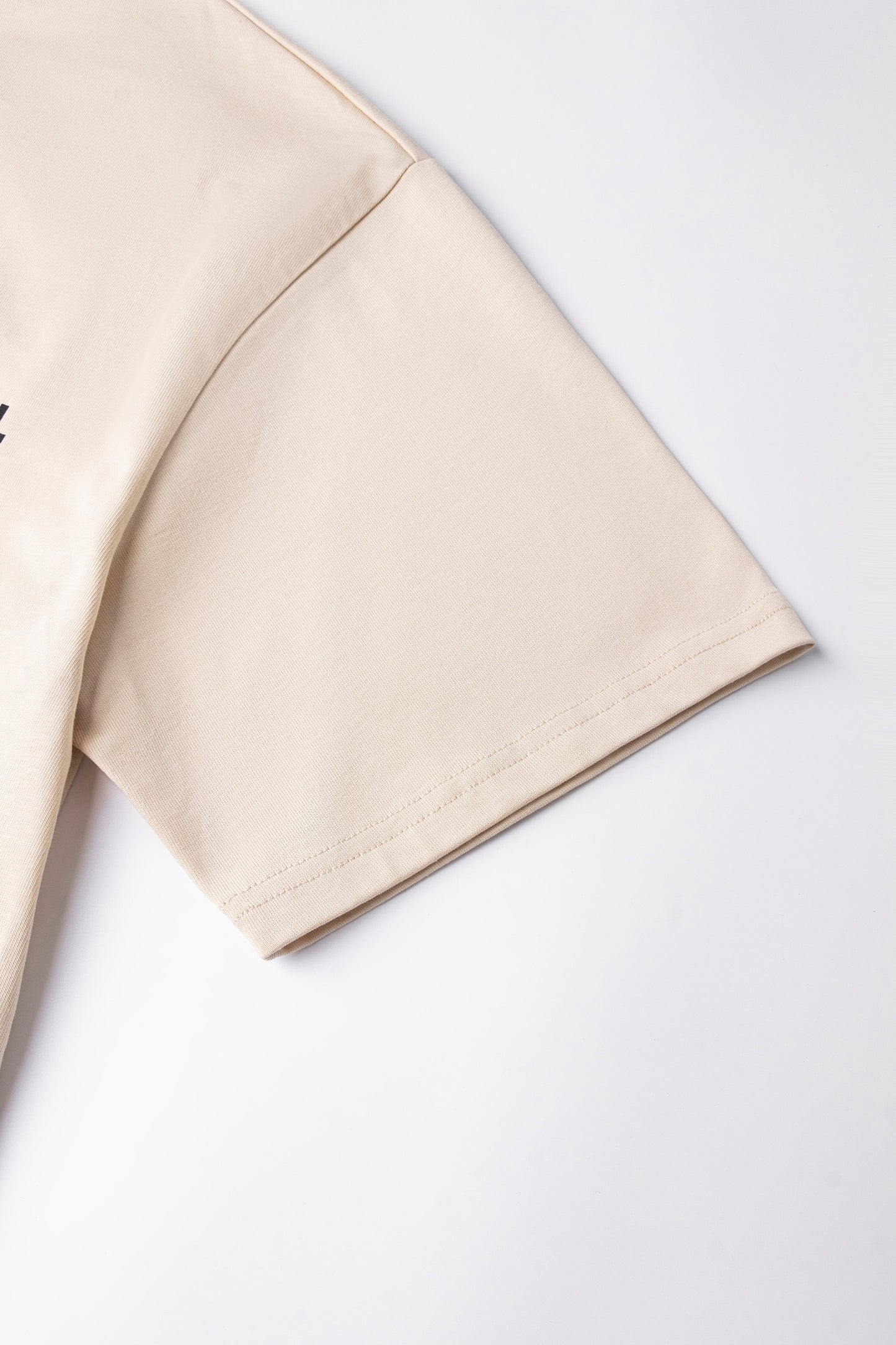 Drop Shoulder Oversized T-shirt Oatmeal