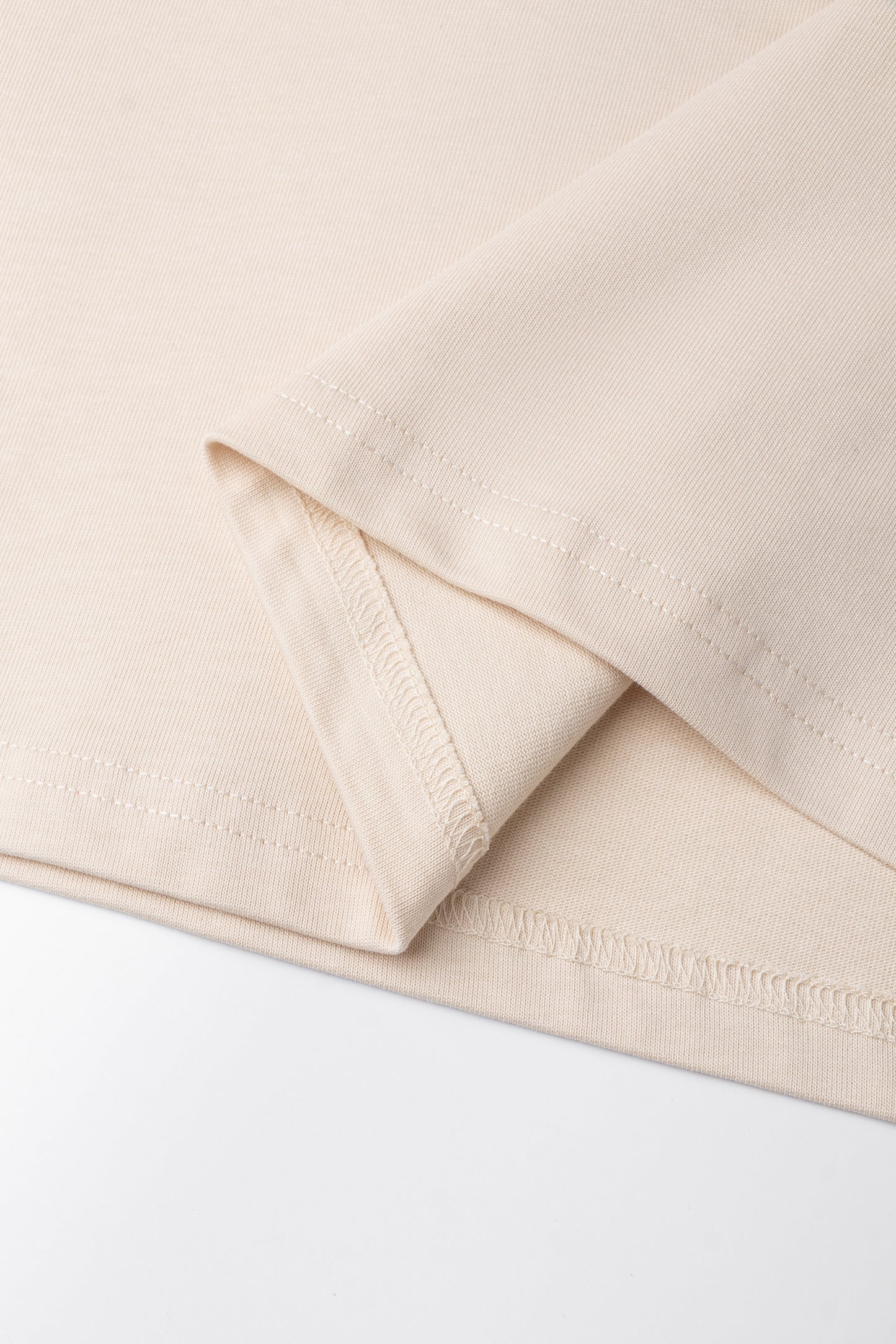 Drop Shoulder Oversized T-shirt Oatmeal