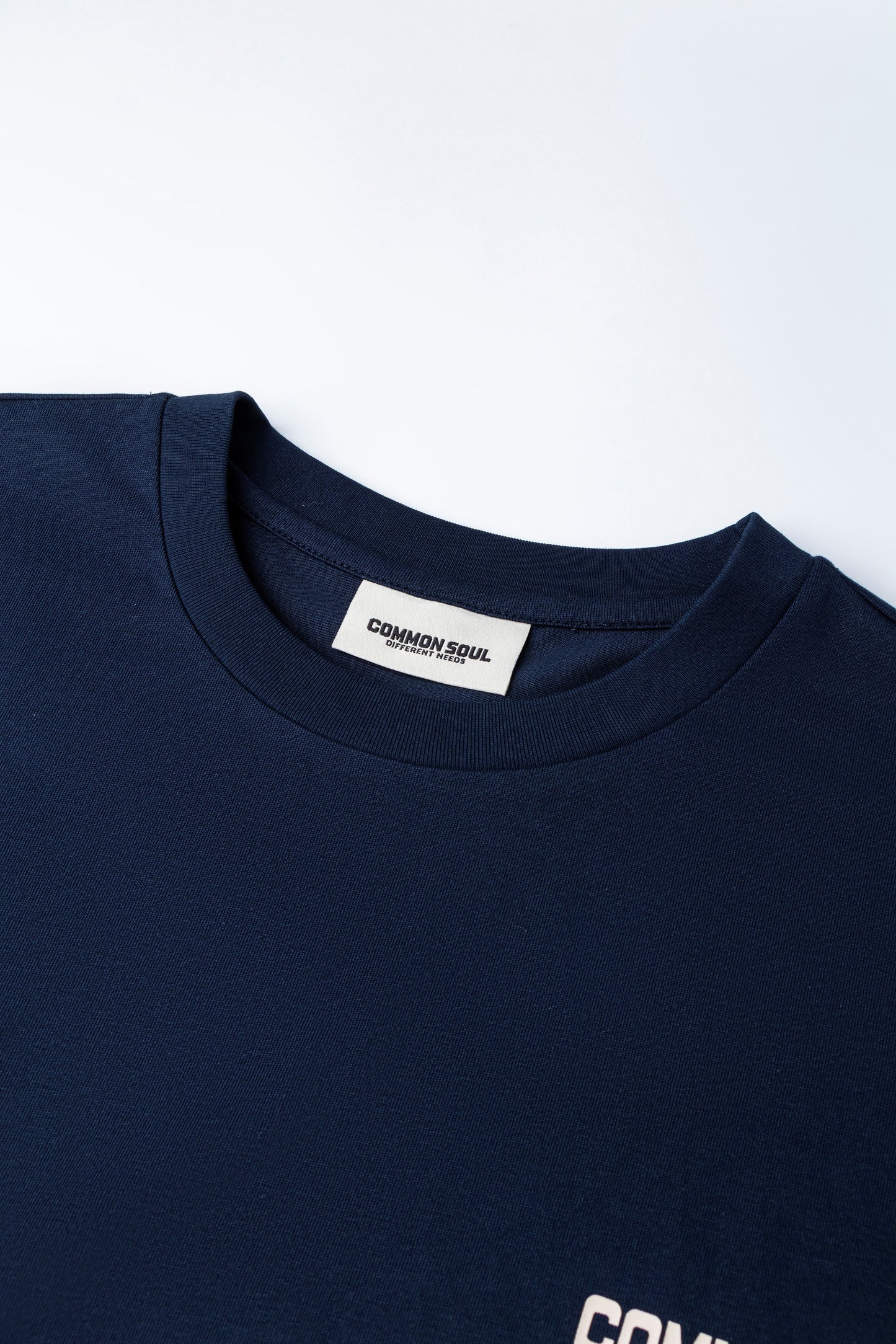 Drop Shoulder Oversized T-shirt Stealth Blue