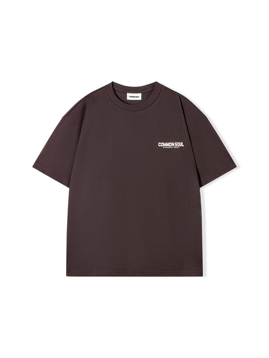 Drop Shoulder Oversized T-shirt Rebel Brown
