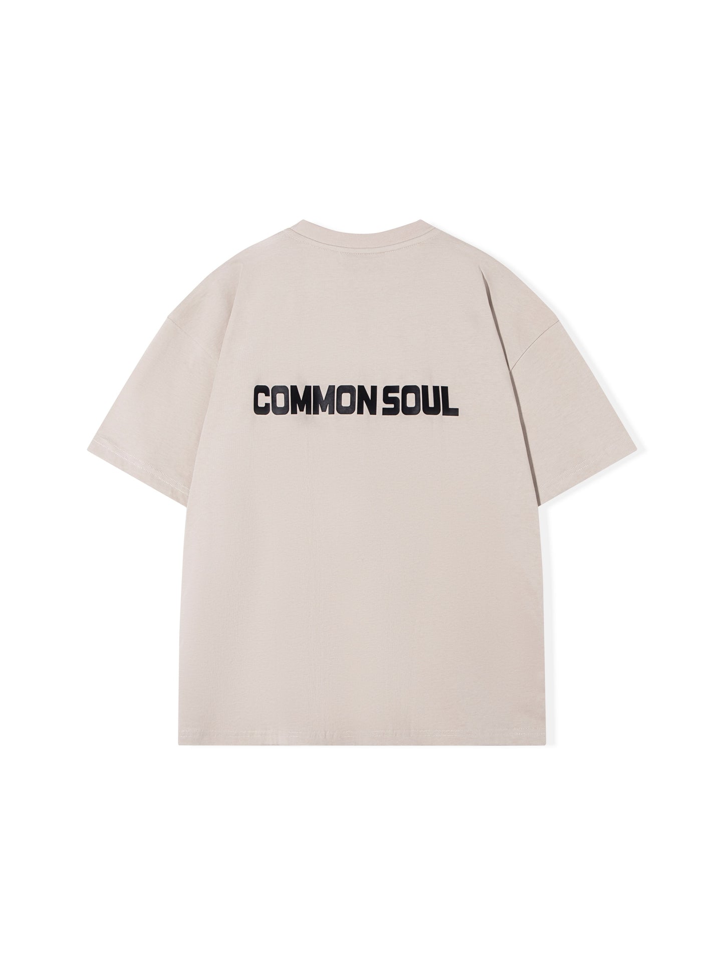 Drop Shoulder Oversized T-shirt Neutral Front Logo