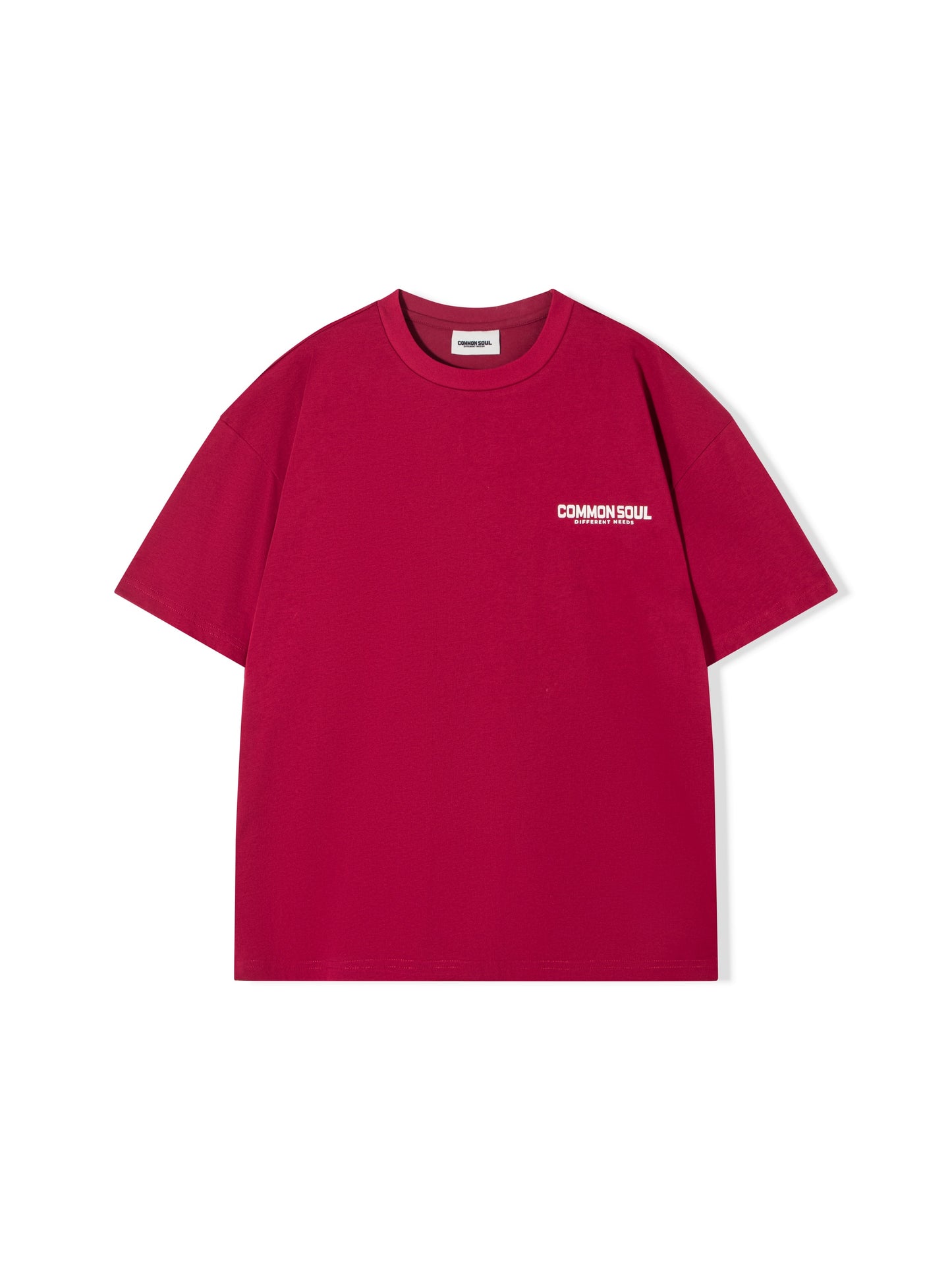 Drop Shoulder Oversized T-shirt Wine Rush