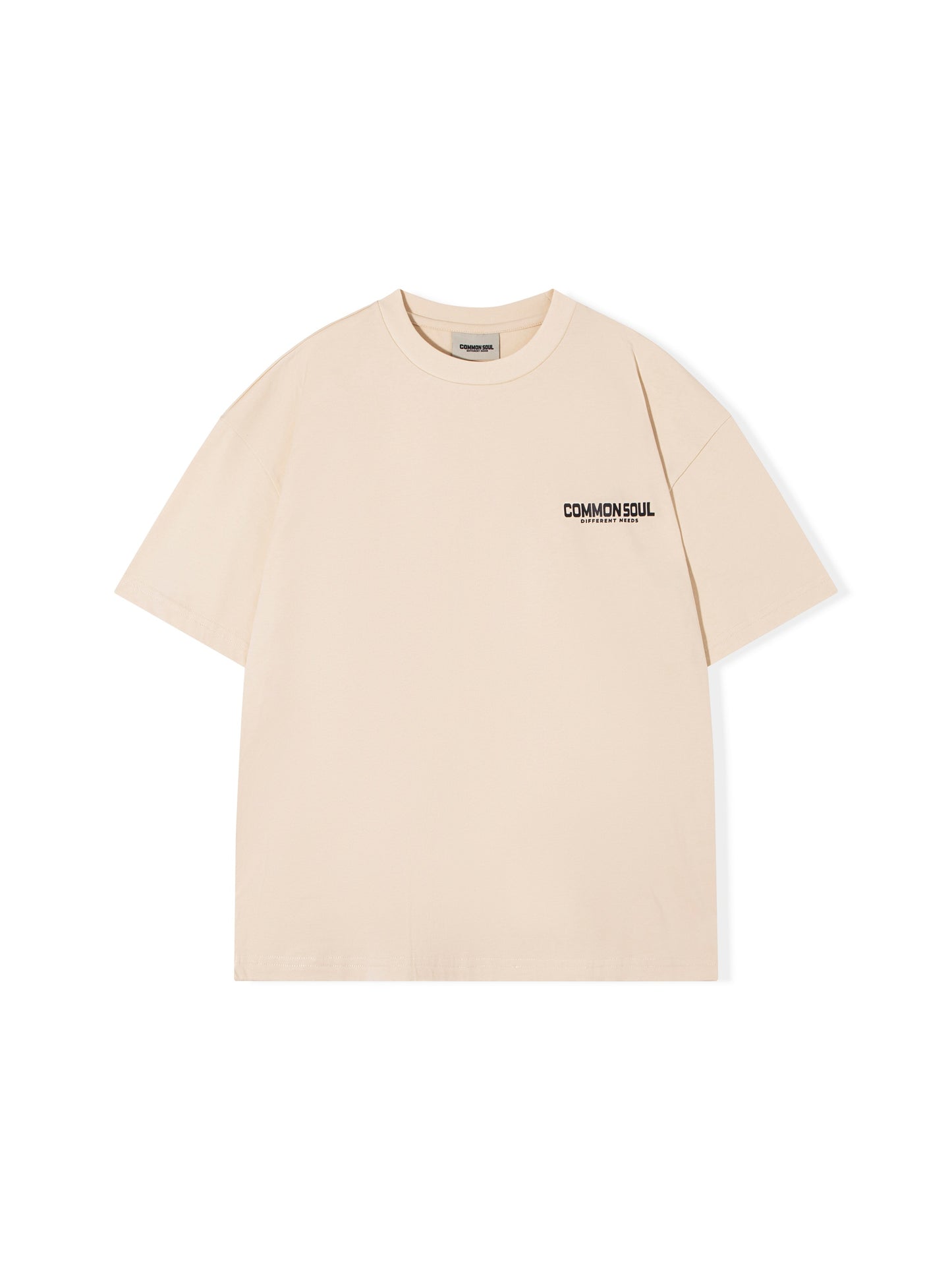 Drop Shoulder Oversized T-shirt Oatmeal