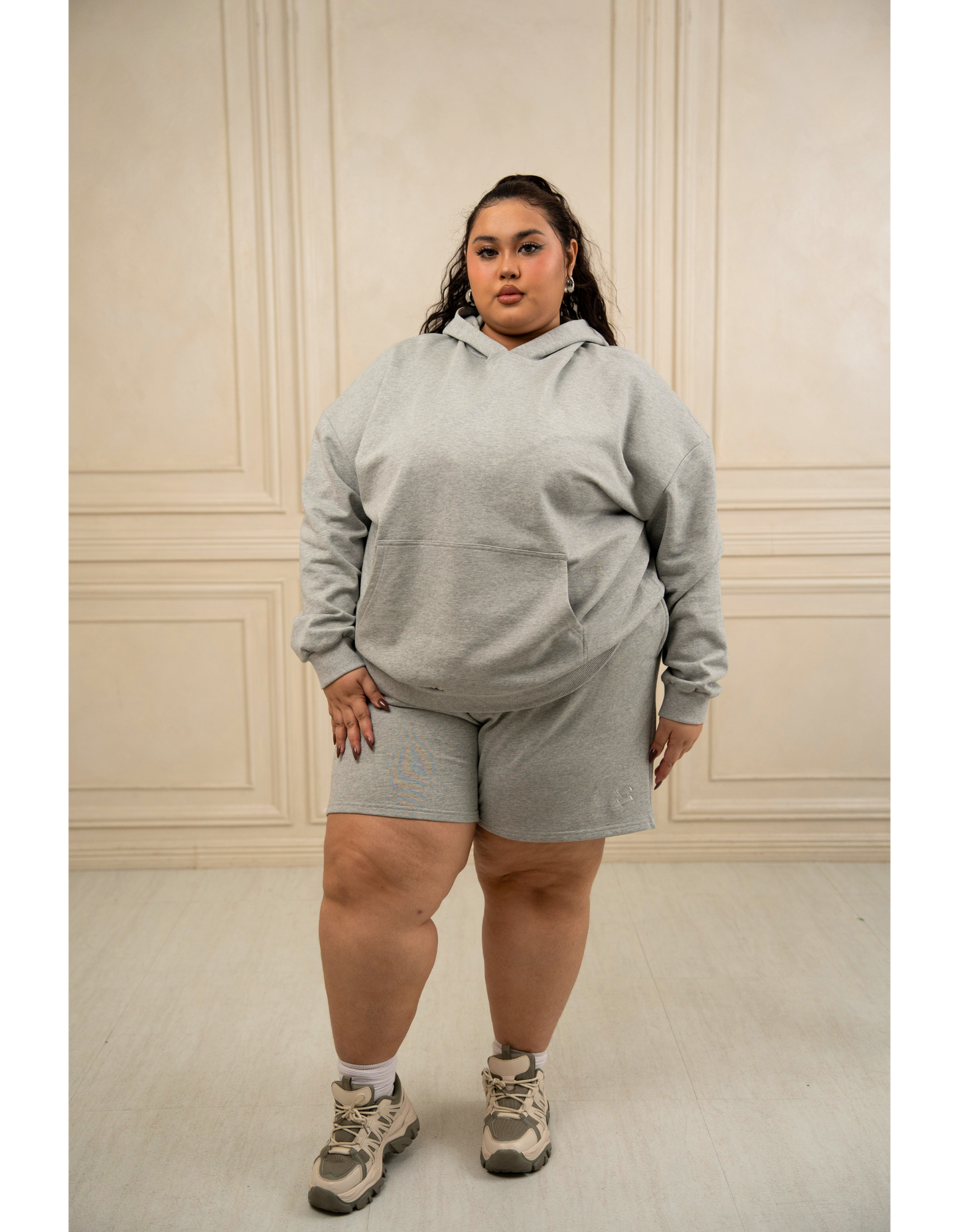 Oversized Hoodie French Terry Cloud Grey