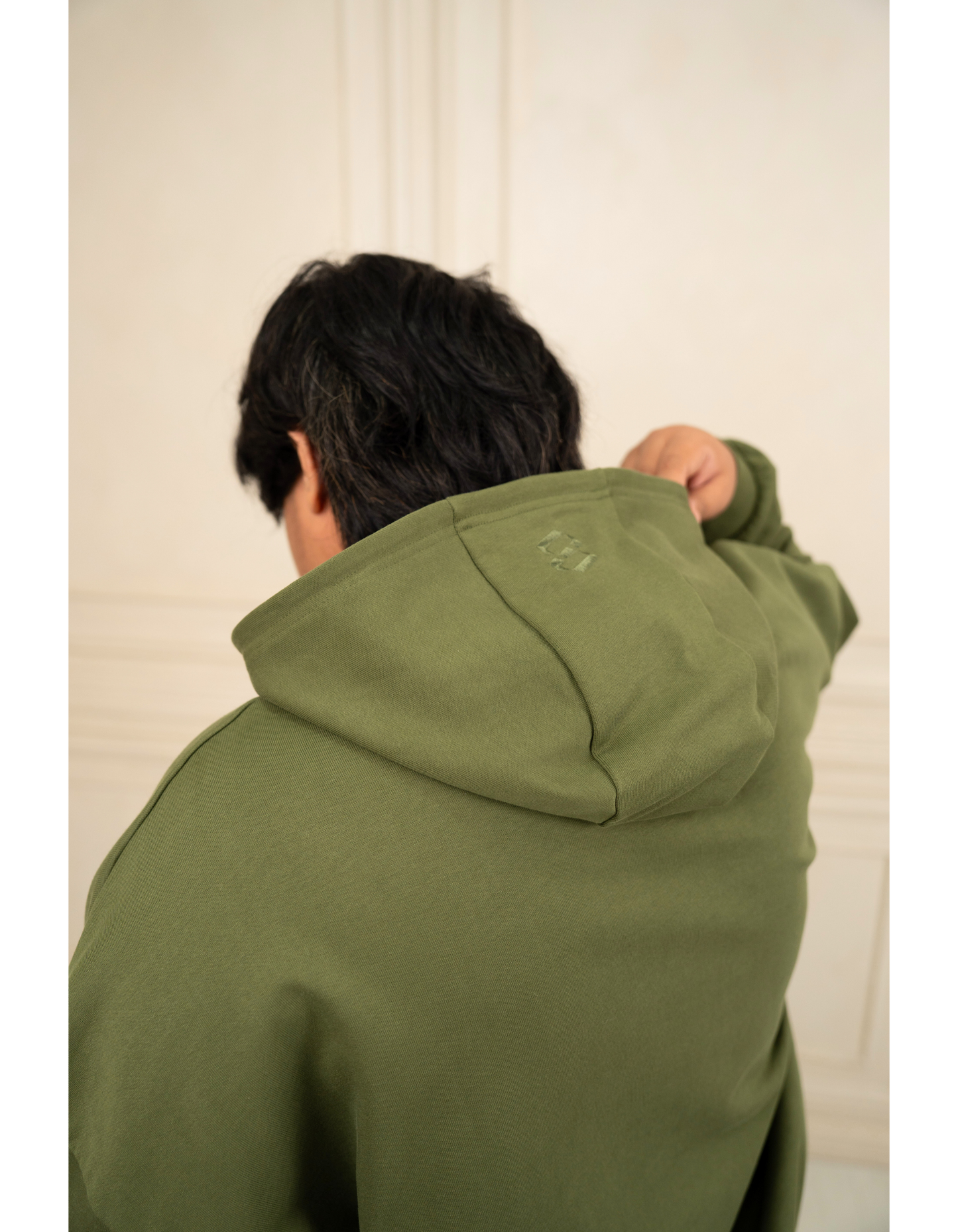 Oversized Hoodie French Terry Olive