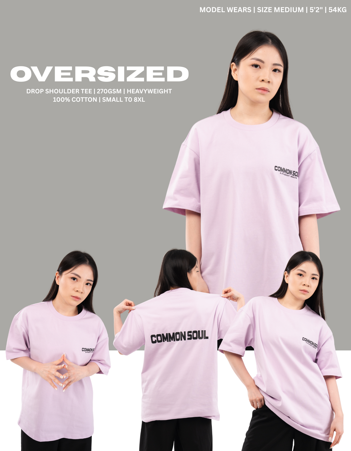 Drop Shoulder Oversized Plain T-shirt White