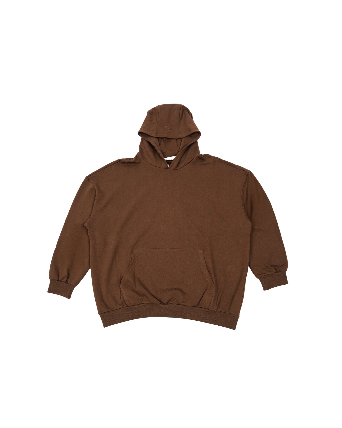 Oversized Hoodie French Terry Brown