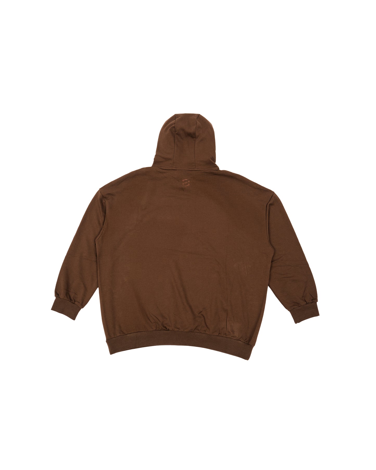 Oversized Hoodie French Terry Brown