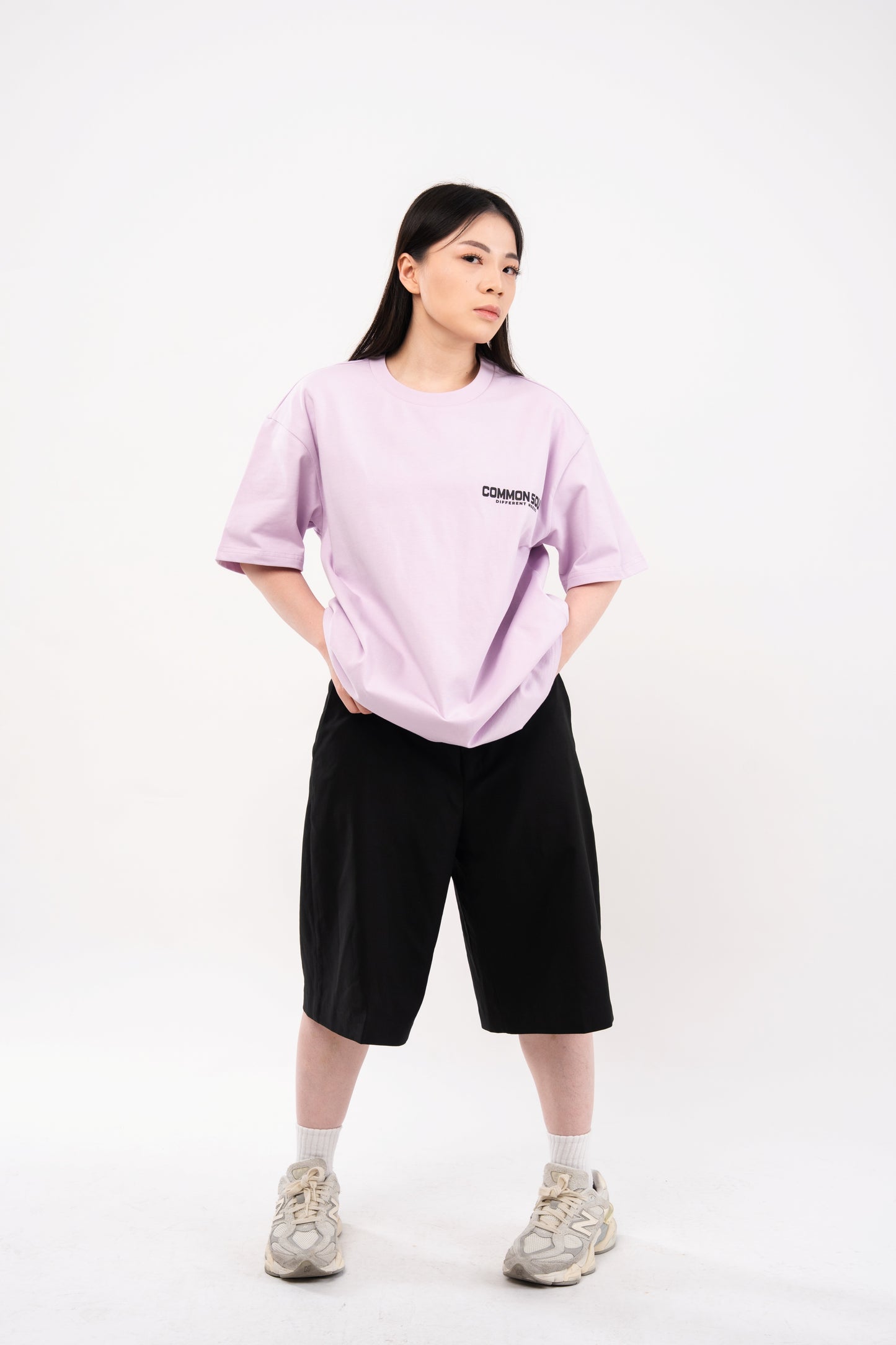 Drop Shoulder Oversized T-shirt Mauve