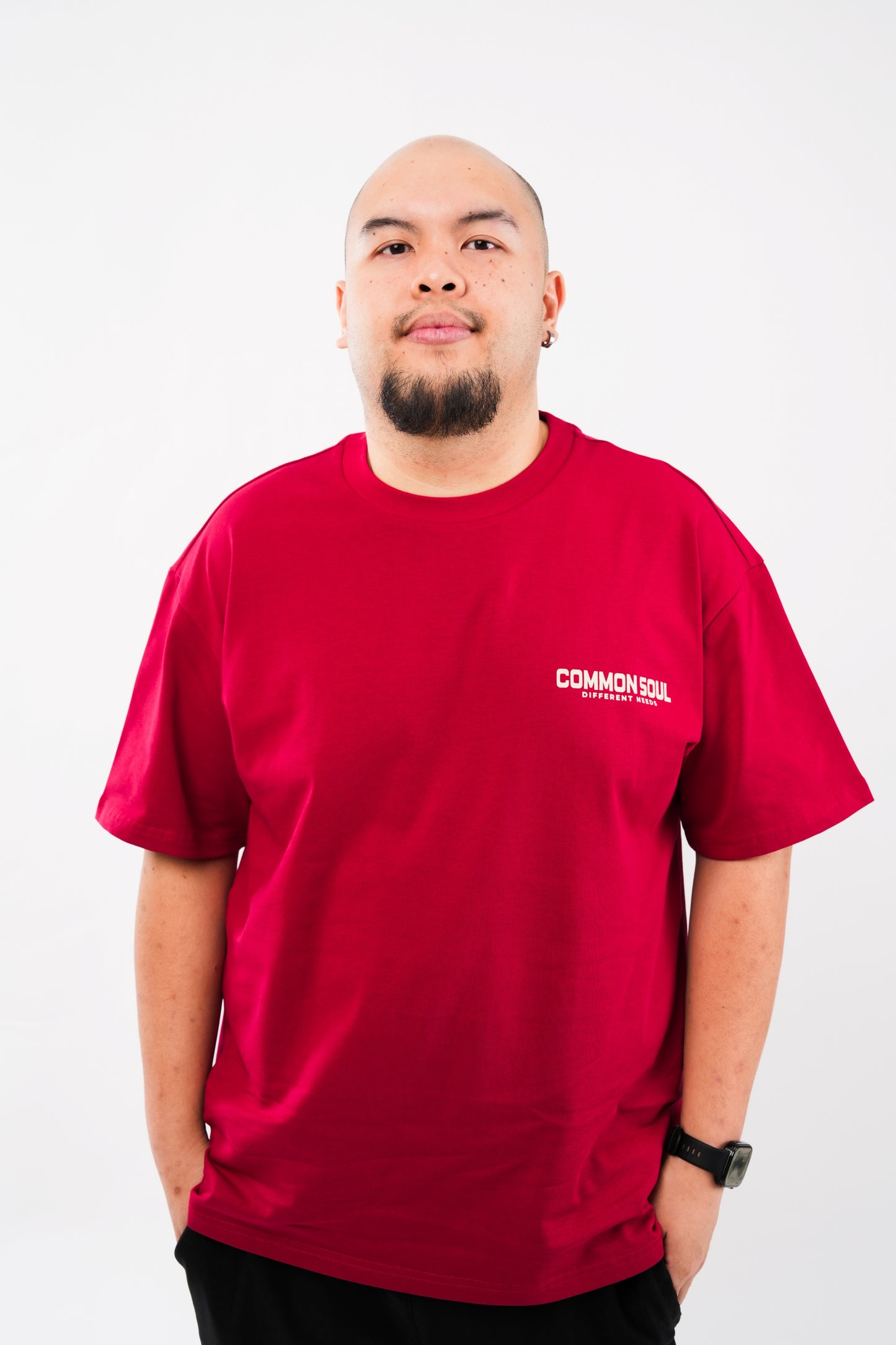 Drop Shoulder Oversized T-shirt Wine Rush