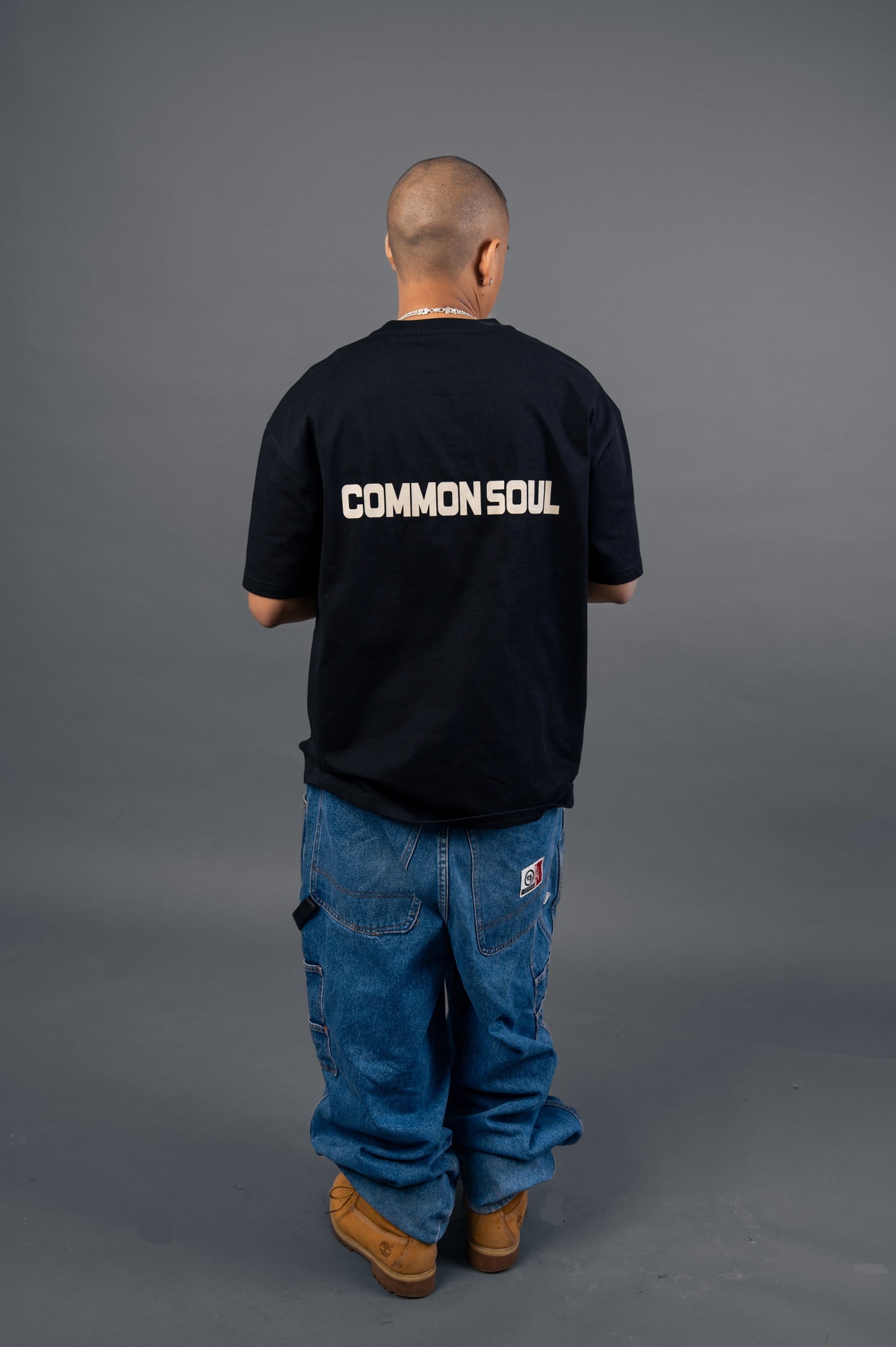 Drop Shoulder Oversized T-shirt Noir Black