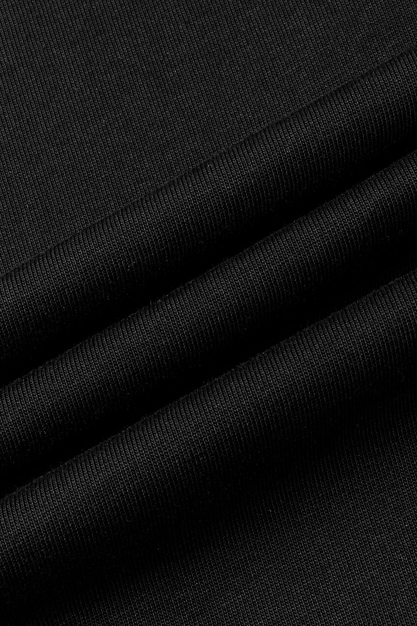 Drop Shoulder Oversized Plain T-shirt Noir Black