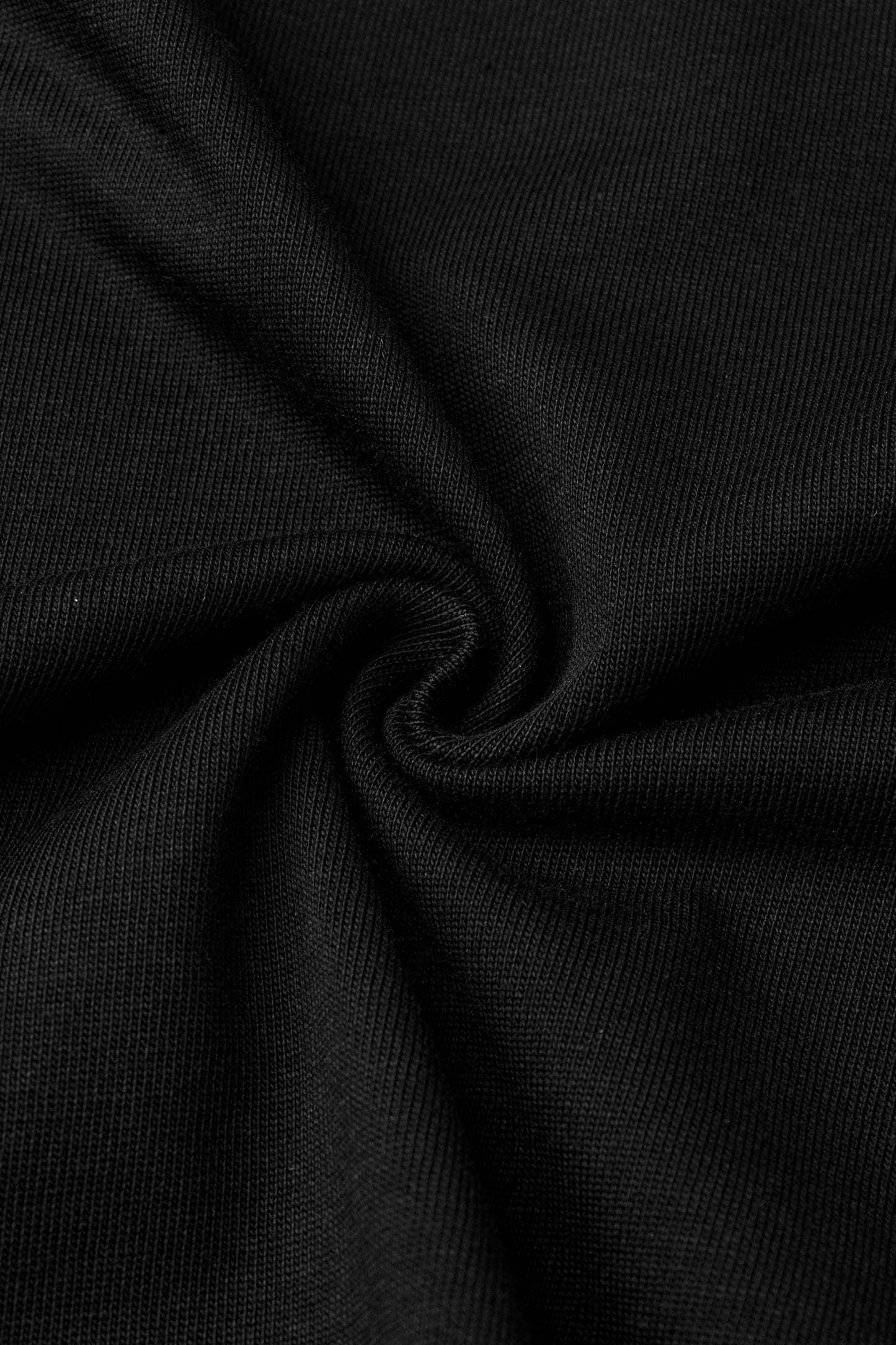 Drop Shoulder Oversized Plain T-shirt Noir Black