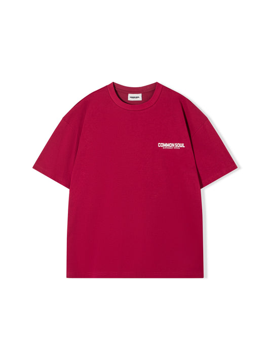 Drop Shoulder Oversized T-shirt Wine Rush