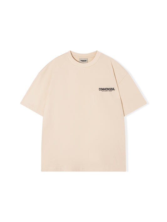 Drop Shoulder Oversized T-shirt Oatmeal