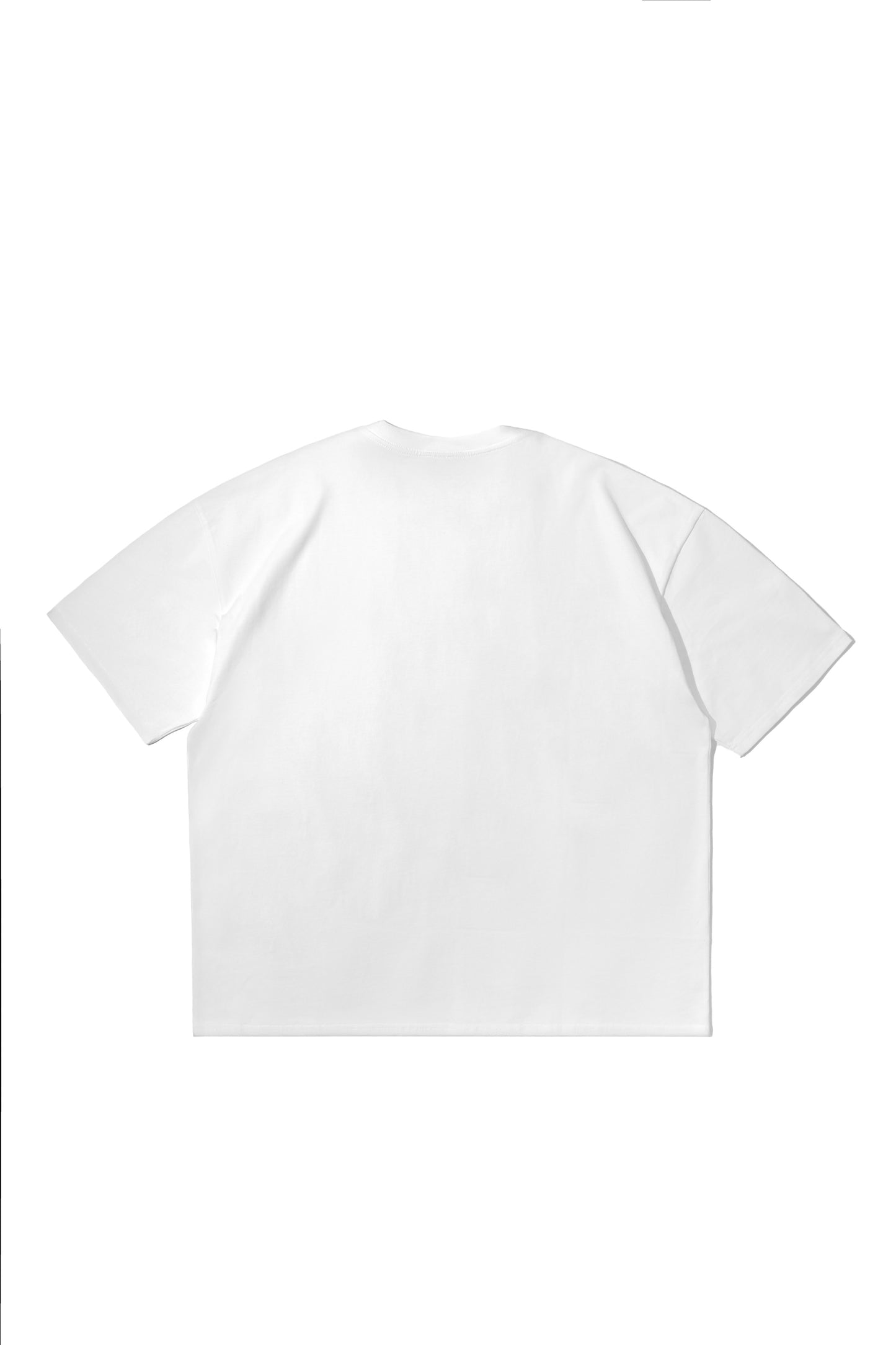 Drop Shoulder Oversized Plain T-shirt White